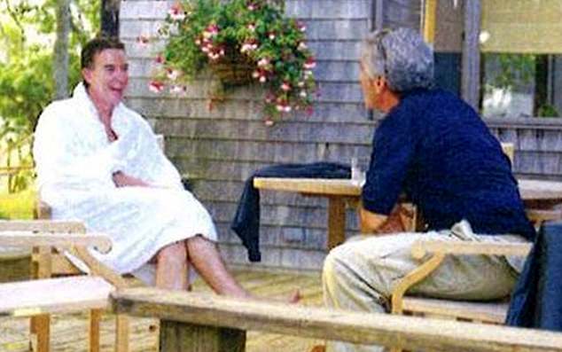 Peter Mandelson (left) previously claimed he was 'kept separate' from the 'sexual side' of paedophile financier Jeffrey Epstein (right)