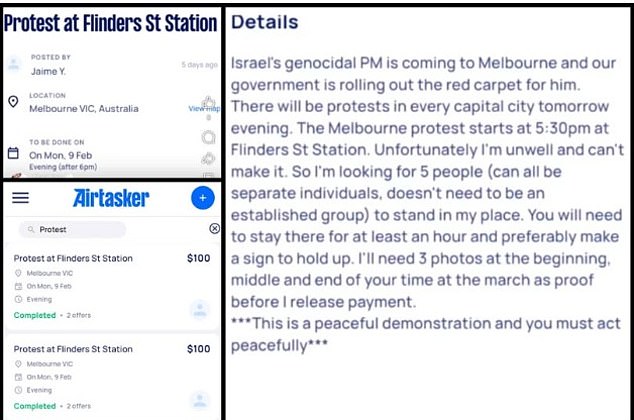 The offending Airtasker advertisement appeared on social media
