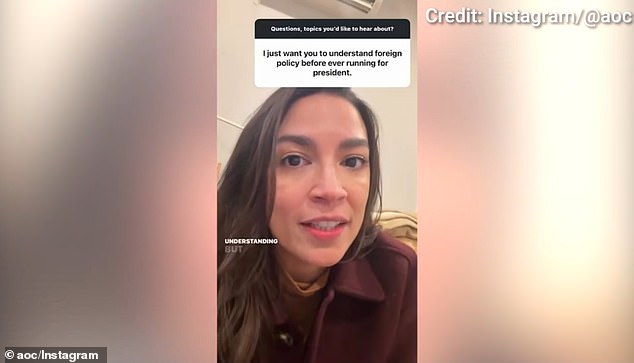 AOC hits back at critics over Munich speech fiasco as fiancé's snoring blares in background