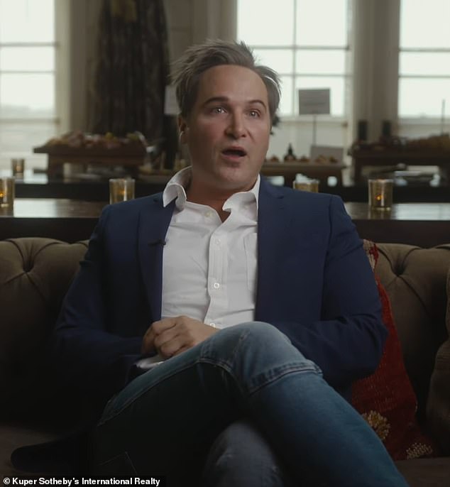 Nicholas Kjos (pictured) reportedly had Moran deported following a dispute over their shared Manhattan home