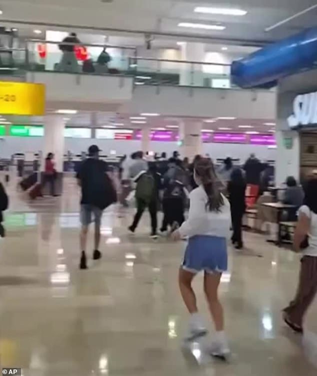 The Puerto Vallarta International Airport has descended into chaos after after most domestic and international flights were canceled
