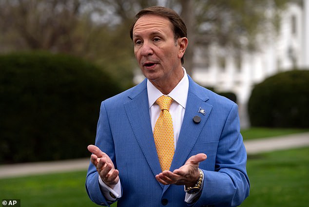 The president posted the offer to his Truth Social on Saturday as a joint effort with Louisiana Governor Jeff Landry (pictured)