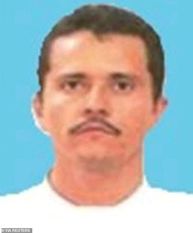 Mexican drug lord Nemesio Oseguera Cervantes, also known as El Mencho, appears in an undated photograph on the U.S. Drug Enforcement Agency (DEA) website with a $15 million reward offered for information leading to his arrest. Mexico's defense ministry said a shootout in the western state of Jalisco left Oseguera seriously injured and he died during an air transfer to Mexico City. DEA/Handout via REUTERS THIS IMAGE HAS BEEN SUPPLIED BY A THIRD PARTY. BACKGROUND MASKED AT SOURCE