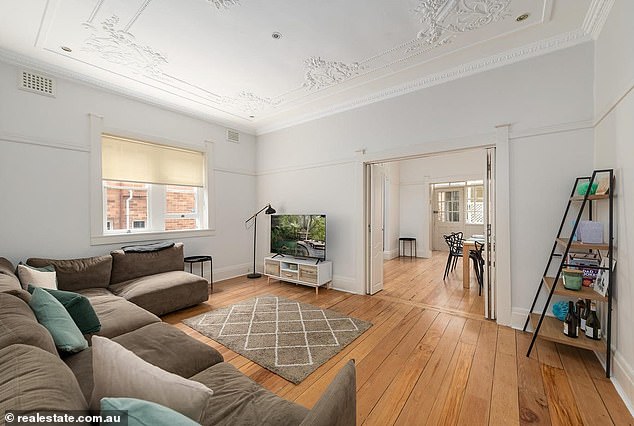 The young family were living in unit 4 inside the apartment block but believe the bugs spread