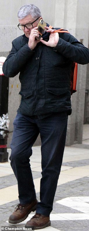 Pictured: Safina's partner Anthony O'Connor leaving Mayor's and City County Court