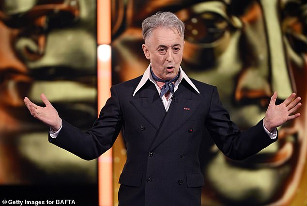 BAFTAs host Alan Cumming thanked the audience for their understanding after the I Swear director let out involuntary shouts during the ceremony