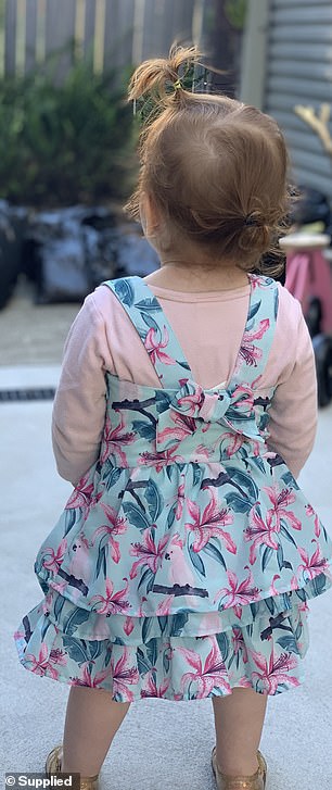 The couple's daughter (pictured) was first bitten by the bedbugs when she was a newborn