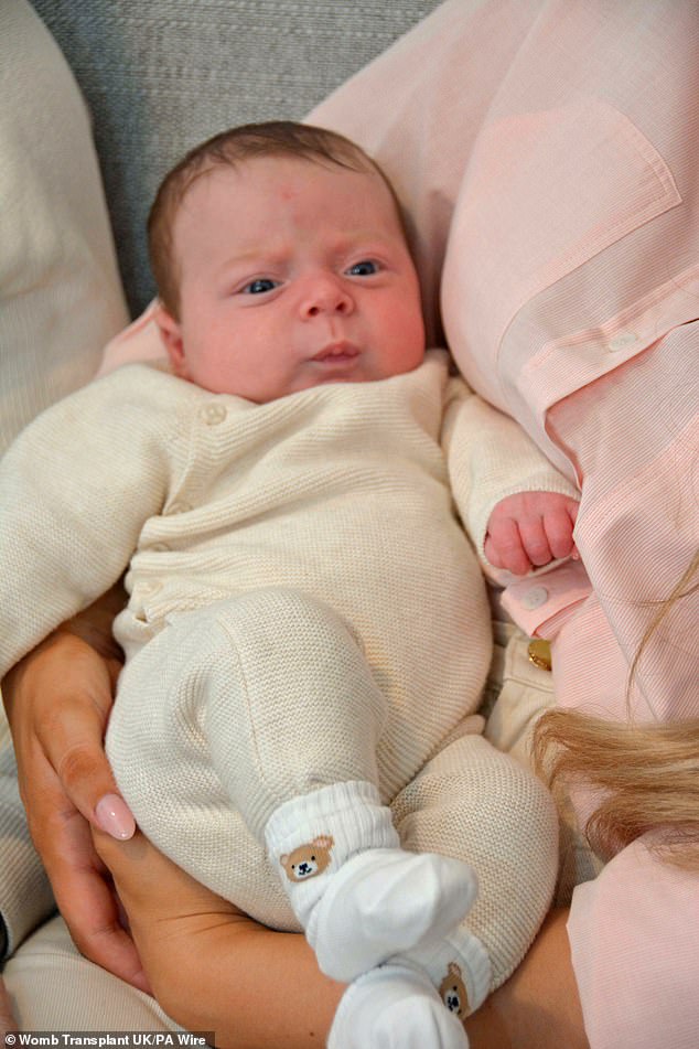 Meet Hugo! Baby boy becomes first child in the UK to be born to a mother who received a womb from a dead donor