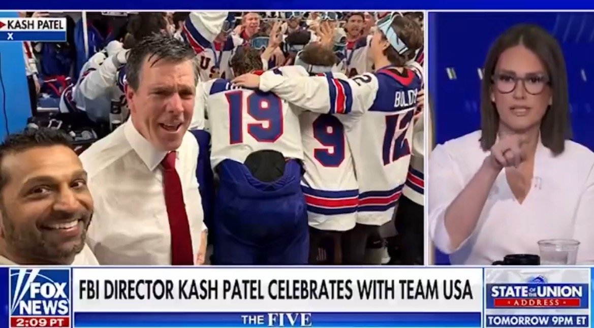 WATCH: Jesse Watters Destroys Jessica Tarlov’s Rant Over Video of Kash Patel Partying with Team USA Hockey Champs