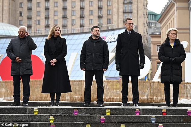 European Commission President Ursula von der Leyen and European Council President António Costa arrived in Kyiv early today