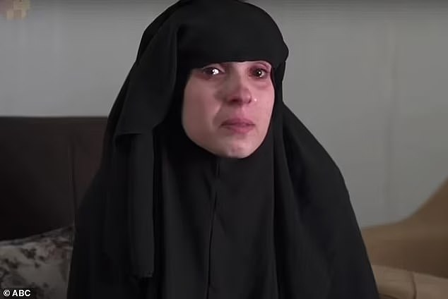 Pictured, one of the ISIS brides - Nesrine Zahab - who is fighting to return to Australia