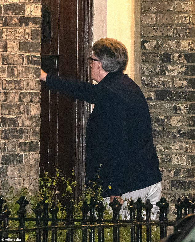 Mandelson arrives home in the early hours of Tuesday