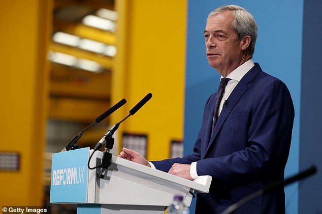 Nigel Farage hit out at the 'desperate' PM - weighed down by disastrous personal poll ratings - following his surprise trip to Gorton & Denton yesterday