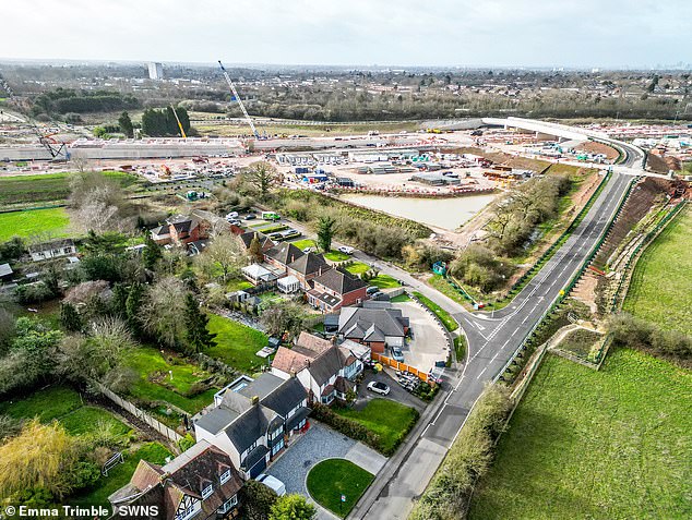 Homeowners claim their idyllic village has been 'destroyed' by HS2 works as Ukrainian refugee says the sound is 'louder than Russian bombs in Kyiv'