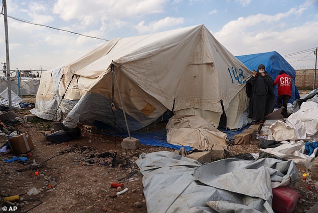 A Syrian camp where the brides lived