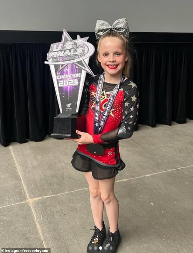 Cheerleader, 8, dies from huge brain bleed after performing backflips and collapsing at practice