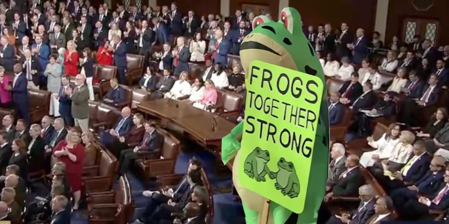 LIBBY EMMONS: Dems showed true colors during Trump's SOTU as they sat, shouted, and danced with inflatable frogs
