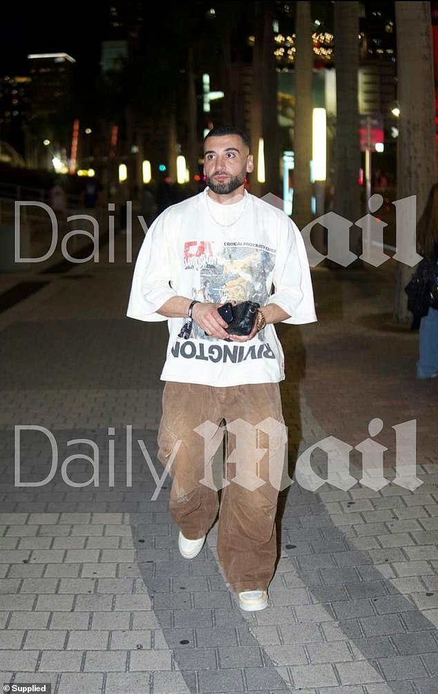 Stepanyan is pictured in a $450 Rivington Roi Rebis t-shirt