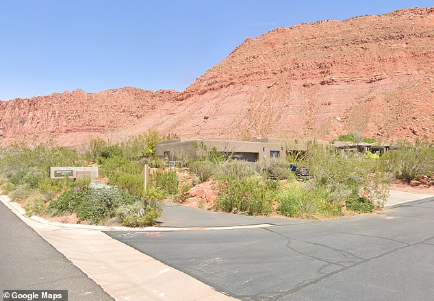 Edwards home in Ivins, Utah, is pictured here. Authorities raided the home and found disturbing material on devices, they said