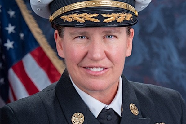 Kristin Crowley, LGBT activist and fire chief of the Los Angeles Fire Department (Official portrait)