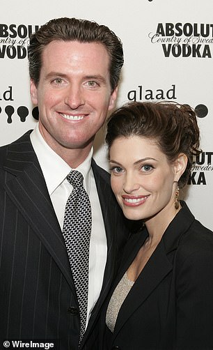Gavin Newsom and Kimberly Guilfoyle in 2004