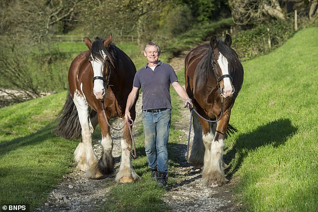 Martin Clunes, pictured at his farm, declined to say if he would appeal the decision afterwards