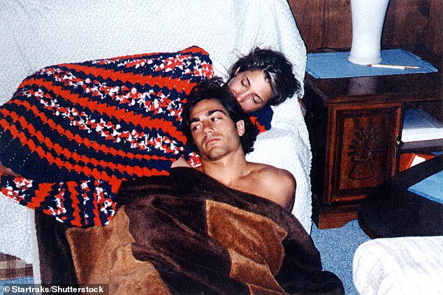 Lost in Ryan Murphy's new mini-series, criminally, is Carolyn's heartless treatment of a man who truly loved her: one-time Calvin Klein model Michael Bergin (pictured with Carolyn)