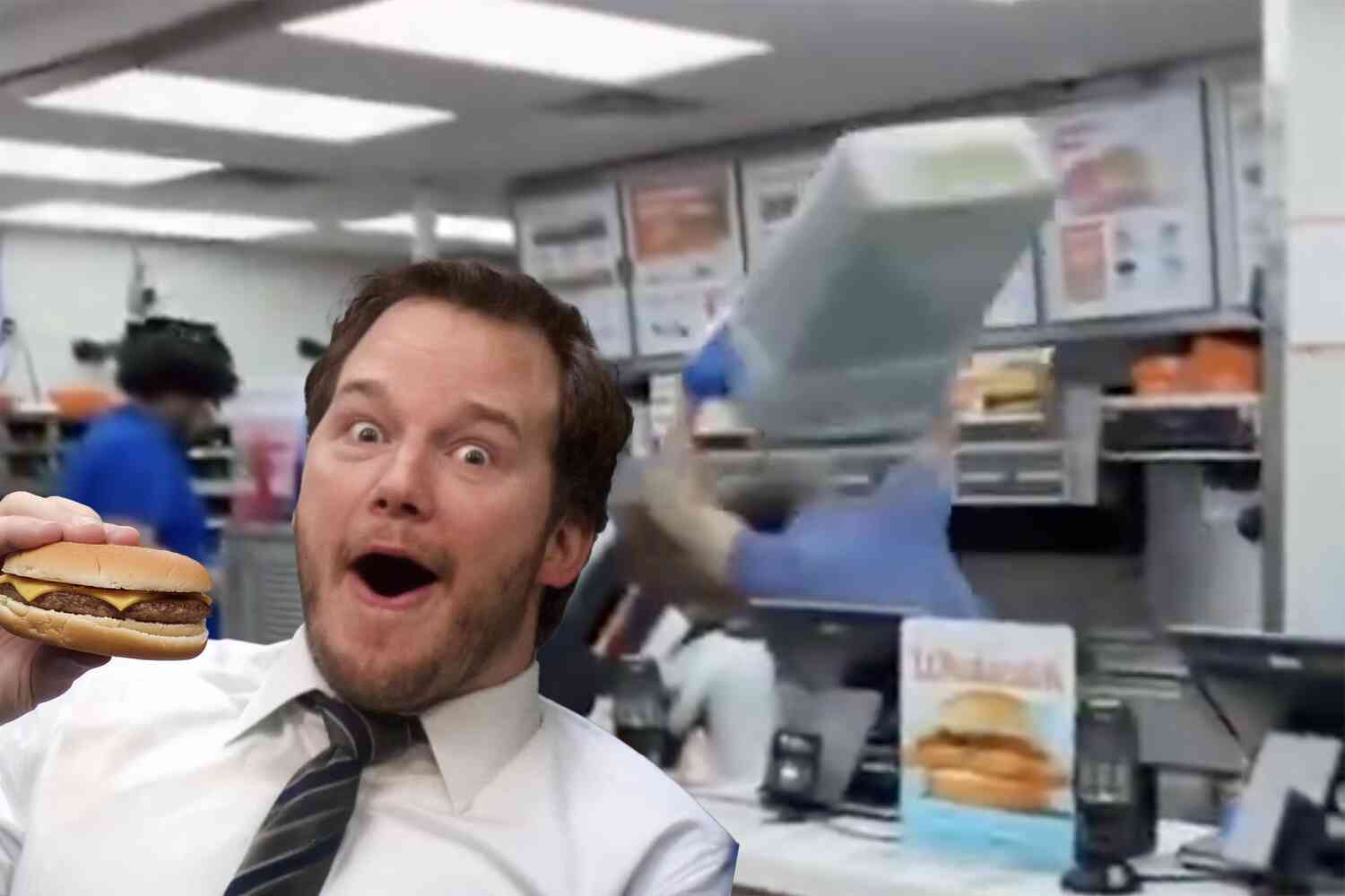 WATCH: Texas Whataburger manager beat this customer with a trash can after being attacked