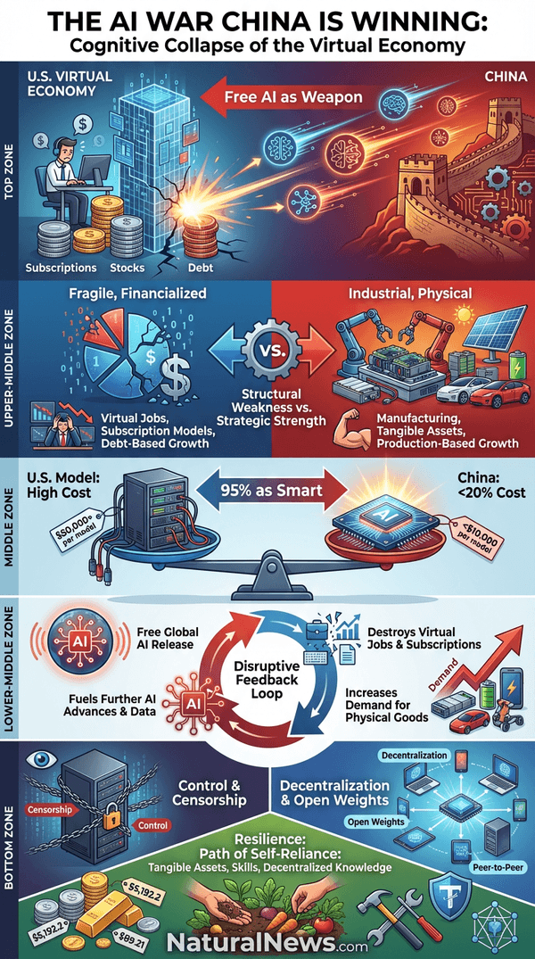 The AI War China is Winning: How Free Machine Cognition Is Undermining Americaâ&amp;#128;&amp;#153;s Virtual Economy