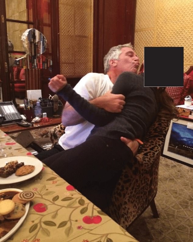 Ms Ferguson, who was on the verge of bankruptcy at the time, even pushed Epstein (pictured, in an image appearing in the Epstein Files) to bump Princesses Beatrice and Eugenie up from economy to club class