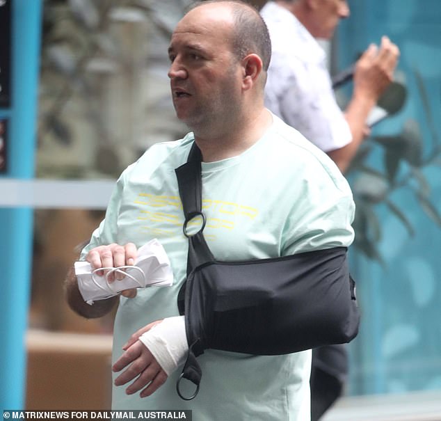 Mr al-Ahmed was greeted like a rock star wherever he went on Thursday in Sydney's Martin Place in his now-familiar black arm sling, with well-wishers stopping him to chat