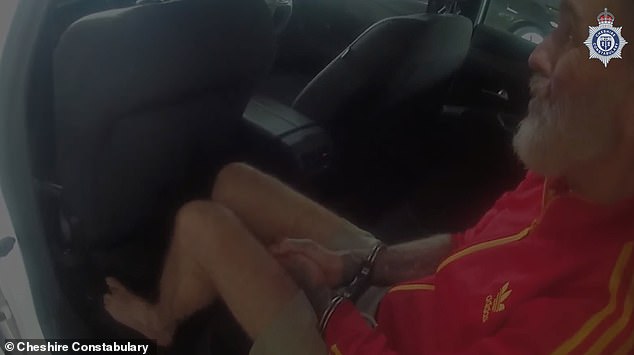 Police have released footage of when Devenport was arrested and told of the murder charge