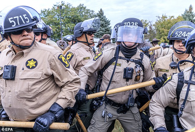 An anonymous witness told WGN-TV that the agents appeared to be executing an ICE raid and were searching for a man on a property near where Brockman was arrested in October