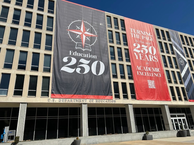 Exclusive: Dept. of Education Honors Charlie Kirk, Other 'Visionary Leaders' with Banners for 250th Anniversary