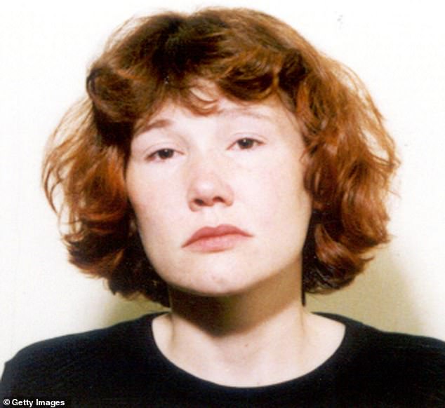 The killer and his former girlfriend, Maxine Carr (pictured, after her arrest in August 2002), were arrested 13 days after the girls went missing
