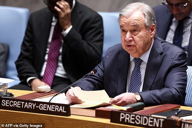 UN Secretary General António Guterres slammed Israel and the US for the strikes, as well as Iran's counter attacks, and said the conflict is a 'grave threat' to international peace and security