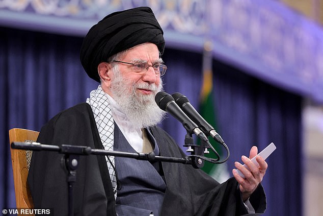 Iran's Supreme Leader Ayatollah Ali Khamenei speaks during a meeting in Tehran, Iran, February 17, 2026