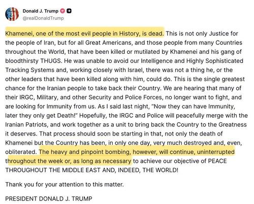 Iranian State TV Belatedly Confirms Death Of Ayatollah Khamenei