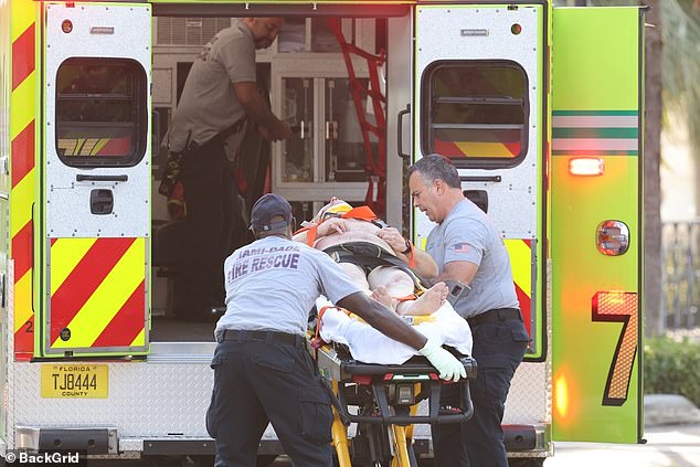 Miami-Dade Fire Rescue paramedics transported one man from the scene by ambulance