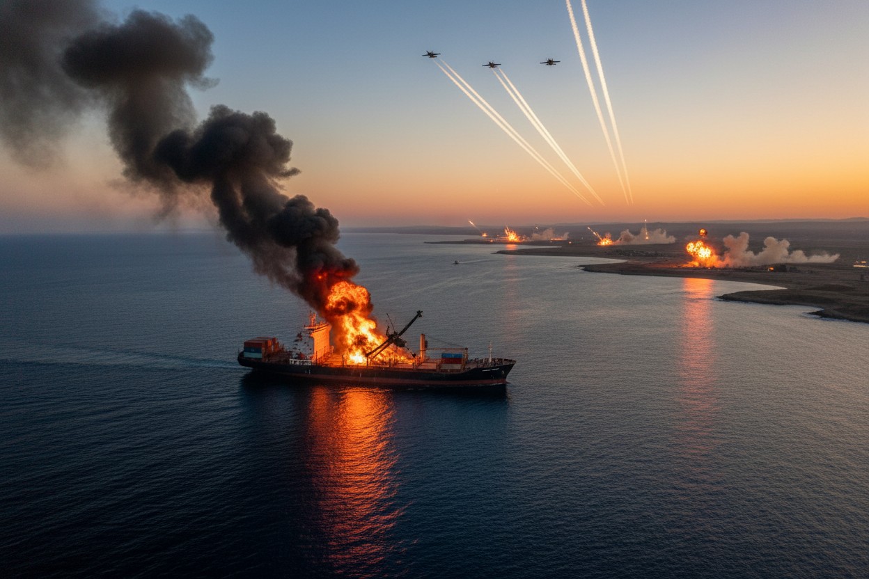 Drone strike on U.S.-owned gas tanker at Egyptian port escalates Middle East conflict