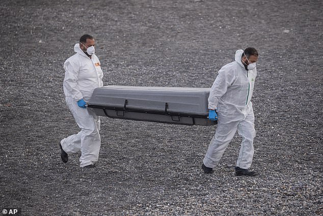 Around 100 people are believed to have died while making their journey - including several children and two women