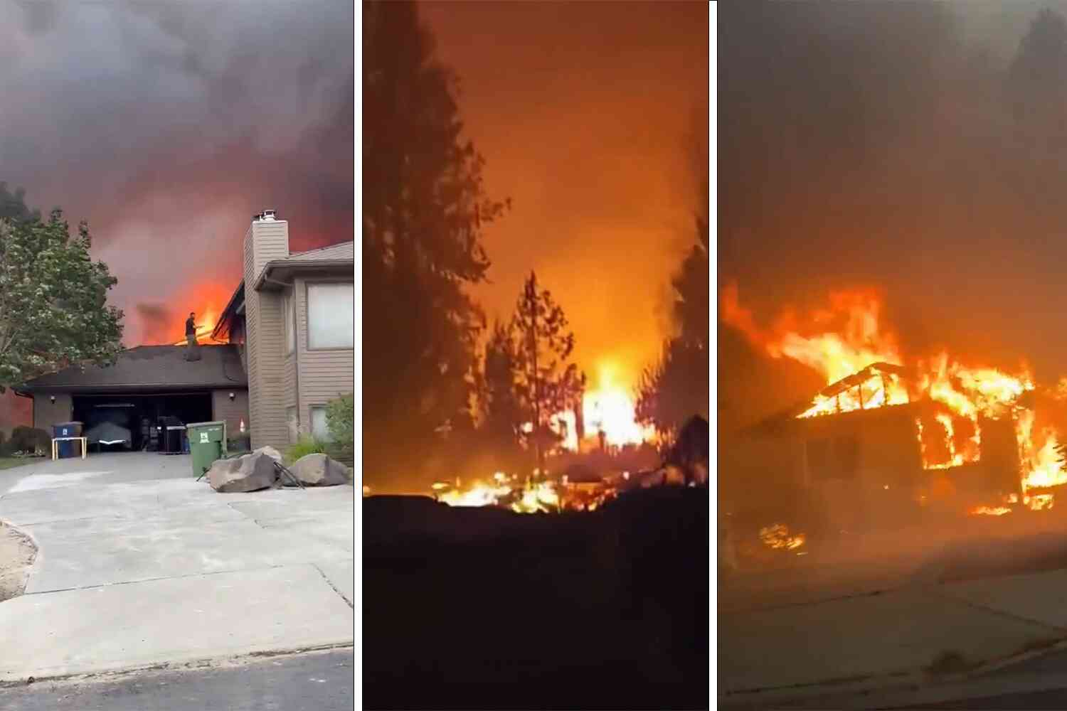 Video shows devastation from wildfires in Spokane, WA, thousands ordered to evacuate