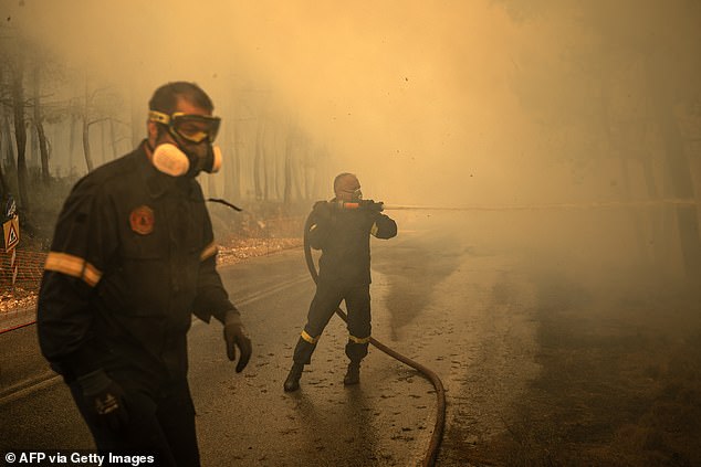 Authorities said strong winds made the fire spread more quickly and made it unpredictable
