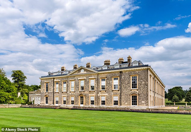 The rear of Althorp house, seat of Earl Spencer and childhood home of Diana Princess of Wales, in Northamptonshire