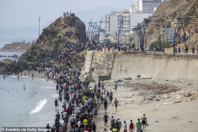 More than 60,000 people illegally crossed the Spanish border from Morocco last week
