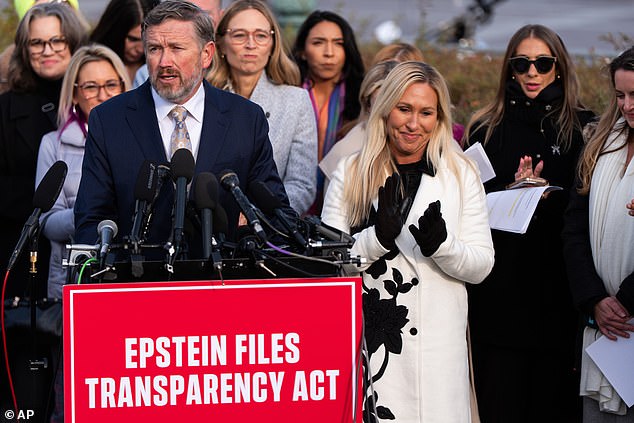 Massie and Greene were the GOP leaders in the Capitol Hill push to release the files of pedophile financier Jeffrey Epstein last year
