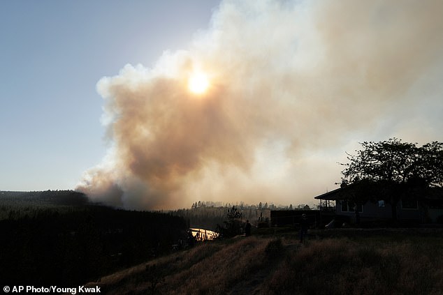 Aircraft were deployed overhead whilst ground crews fought to build containment lines and prevent the fire from further spreading