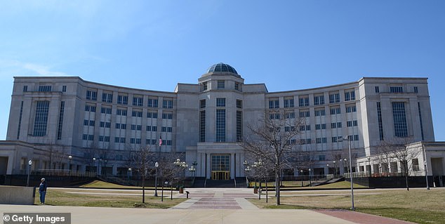 The Michigan Hall of Justice, home of the state Supreme Court, whose earlier rulings extended civil rights protections to LGBTQ people