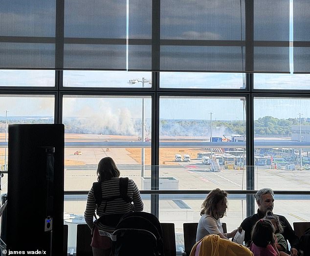 Heathrow flight disruption 'to continue for hours' with delays and diversions after grass fire closed runway