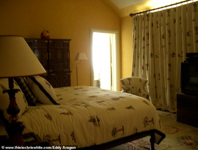 One of the four bedrooms inside the sprawling property
